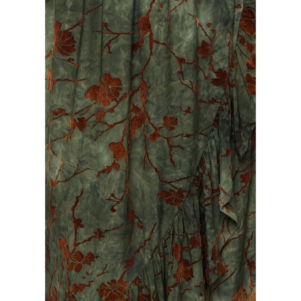 NWT Disturbia Witchfire Ruffle Midaxi Wrap Dress Size 6 - Picture 3 of 8